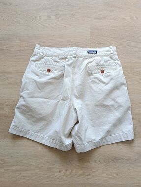 Vtg Y2K Patagonia Organic Cotton Canvas Shorts Cream Beige Mens 32 Gorpcore